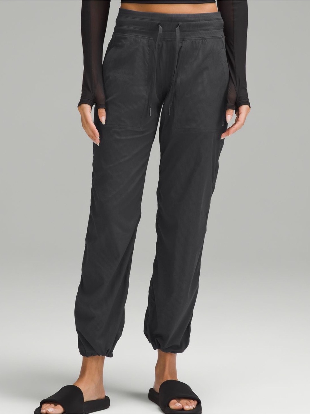 lululemon athletica Dance Studio Charcoal Drawstring Straight-Leg Joggers